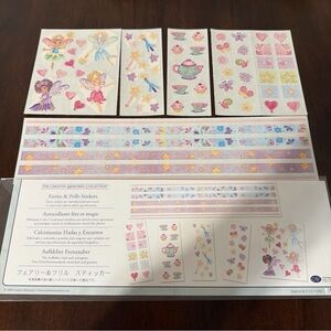 Creative Memories FAIRIES & FRILLS Sticker Pack Butterflies, Tea Party, Hearts